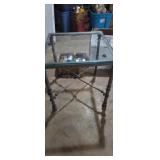 Peir 1 medici collection pewter iron glass top