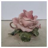 Bassano Italy flower candle holder 4in