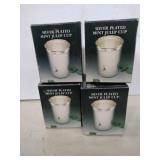 4 silver plated Mint Julep Cups