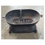 Vintage cast iron hibachi grill ~16' wide