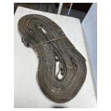 Set of leather horse lines