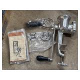 Vintage Griswold meat grinder, good condition