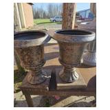 2 Plastic Planters 17 x 9 x 9'