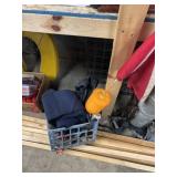 Scuba gear, including wetsuit, dive buoy,