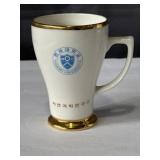 Yonsei University ceramic gold trimmed mug