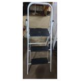 Skinny mini metal frame step stool