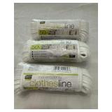 3 new clothes lines 50 feet each
