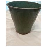 Vintage schoolhouse classroom waste basket metal