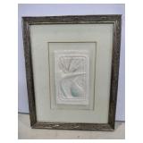 8x10 framed wesley wess cast paper art.( No g