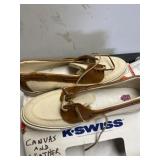 KSwiss canvas and leather surfing and sail shoe