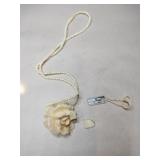 Genuine Ivory rose necklace ( chipped)