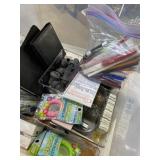 Pens, binder clips, Centinella, wristbands