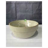 10.5' stoneware mixing bowl, unmarked, minor chips