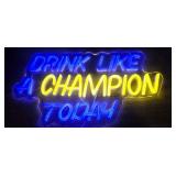 New in box 8x15 drink like a champion today led