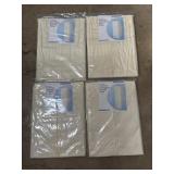 4 NEW natural cotton hanging dress bags from