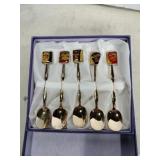 Fons Korea gold tone mask tip spoons