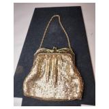 Whiting Davis Gold mesh purse