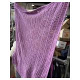 38ï¿½ x 56ï¿½ crochet throw blanket