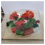 Peggy Karr 14in geranium bowl
