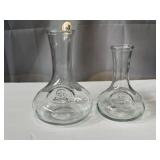 Pair of Giumarra Vineyards wine decanters, 8.5' &
