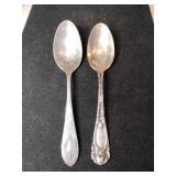 Silver spoons Marked Sterling 1.450oz