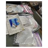 Grease proof doilies and placemats