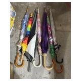 Vatiety of cane handled & full size umbrellas