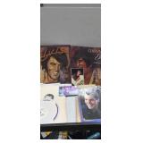 Elvis memorabilia,  records , postcards ,