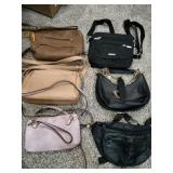 6 ladies stylish cross handbags