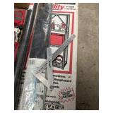 Home improvement items, including metal 4 shelf