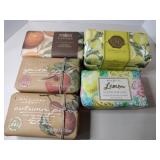 6 handmade fragrant soaps