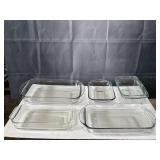 Pyrex, Oven King, and other glass oven dishes