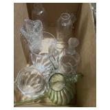 Decorative glass, pictures, glass of vases, and