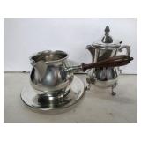 Sharon Williamsburg handmade Silver plate sauce