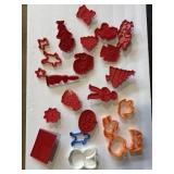 vintage Tupperware holiday cookie cutters & other