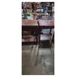 2 single drawer side tables one need screw for