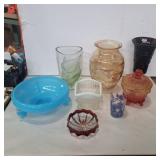 Assorted glassware