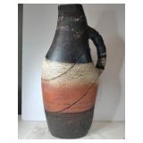 Multicolor pottery vase with handle 19 '