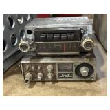 Pair of old radio units, one Ford