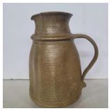 Handmade crock pitcher 9in tall signed