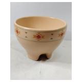 Treasure craft pottery footed bowl