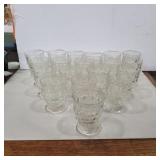 19 Indiana glass juice glasses