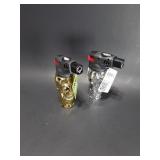 Two new skull butane torches refillable and