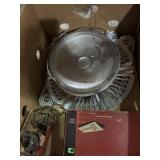 Aluminum serving ware, old Sawson fold away