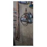 Automatic saw filer parts and saw brackets