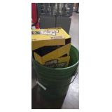 5 gal bucket and Stanley miter saw
