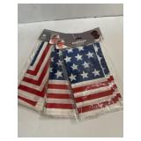 3 packs of 3 US flag bandannas