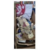 Streamer ribbon, basket, and home decor