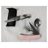 Harley-Davidson folding knife and spoon fork