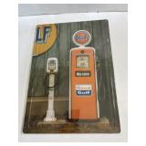 12 in x 17 in metal Gulf sign